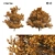 Dual Autumn Oak Trees 3D 3D model small image 1