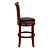 Classic English Wooden Bar Stool 3D model small image 3