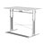 Gaming Desk Black and White 3D model small image 6