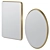 Elegant Jetset Square Oval Mirrors 3D model small image 3