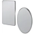 Elegant Jetset Square Oval Mirrors 3D model small image 4