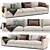 Contemporary Linteloo 3-Seater Sofa 3D model small image 1