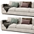 Contemporary Linteloo 3-Seater Sofa 3D model small image 3