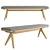 Wingrove Dining Bench: Elegant Seating 3D model small image 1