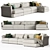 Modular Groovy Sofa by LEMA 3D model small image 1