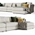 Modular Groovy Sofa by LEMA 3D model small image 2