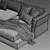 Modular Groovy Sofa by LEMA 3D model small image 3