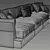 Modular Groovy Sofa by LEMA 3D model small image 4