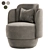 Boucle Nest Armchair, Stylish Colors 3D model small image 2