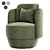 Boucle Nest Armchair, Stylish Colors 3D model small image 3