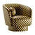 Stylish Isobel Swivel Chair 3D model small image 3
