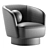 Stylish Isobel Swivel Chair 3D model small image 4