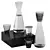 Title: Nero Carafe Set - Sleek Kitchenware 3D model small image 1