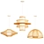 Sleek Bamboo Pendant Light 3D model small image 2