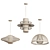 Sleek Bamboo Pendant Light 3D model small image 6