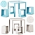  Areal Table & Low Stool 3D model small image 1