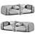  Modern Lotta Agaton Sofa 3D model small image 3