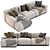 Modern Chaise Longue Sofa Model 3D model small image 3