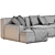 Modern Chaise Longue Sofa Model 3D model small image 4