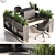 Modern Desk and Decor Set 3D model small image 1