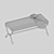 Lorren Cazarina Bench Seat 3D model small image 3