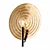 Elegant Orbis Gold Wall Lamp 3D model small image 1