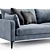 Sleek Mendini Modern Sofa 3D model small image 2