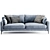 Sleek Mendini Modern Sofa 3D model small image 5