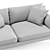 Sleek Mendini Modern Sofa 3D model small image 6