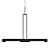 Sleek Bullet Pendant Light 3D model small image 2