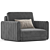 Contemporary Febal Casa Armchair 3D model small image 1