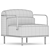 Mobboli Alpe Modern Armchair 2017 3D model small image 4