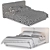 Elevating Grey Intro Bed 3D model small image 3