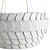 Elegant Bone China Pendant Lamp 3D model small image 2