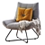 Modern Lounge Chair Open Road 3D model small image 1