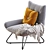 Modern Lounge Chair Open Road 3D model small image 2