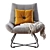 Modern Lounge Chair Open Road 3D model small image 3