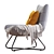 Modern Lounge Chair Open Road 3D model small image 5
