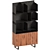 Modern Steel Bookcase by REDA 3D model small image 1