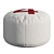 Nautical Navy Sail Pouf 3D model small image 2