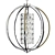 Glam Crystal Chandelier Orb Design 3D model small image 1