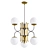 Modern Stilnovo 6 Light Chandelier 3D model small image 1