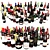 Premium Wine Bottle Collection 3D model small image 1