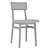 Vintage Walnut Dining Chair Set 3D model small image 6