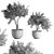 Modern Indoor Plant Set 2015 3D model small image 3