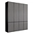 Sleek Wardrobe with Lighting 3D model small image 1