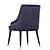 Elegant Cordoba Dining Chair with Brass Tips 3D model small image 7