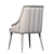 Elegant Cordoba Dining Chair with Brass Tips 3D model small image 11