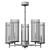 Sleek Odeon Light Fixture 3D model small image 2