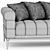 Luxurious Eichholtz Lounge Sofa 3D model small image 5